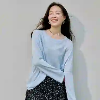 茵曼 宽松舒适气质针织衫 女款