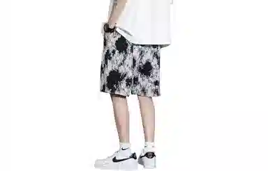 木林森 美式复古宽松百搭夏日沙滩五分休闲短裤 男女同款