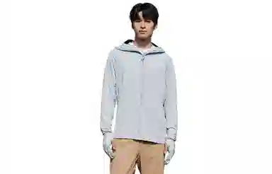 木林森 连帽百搭纯色舒适长袖防晒服 男女同款