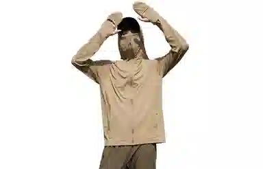 木林森 连帽百搭纯色舒适长袖防晒服 男女同款