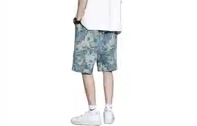 木林森 美式复古宽松百搭夏日沙滩五分休闲短裤 男女同款