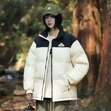 木林森 户外防风防泼水立领长袖舒适面包棉服 男女同款