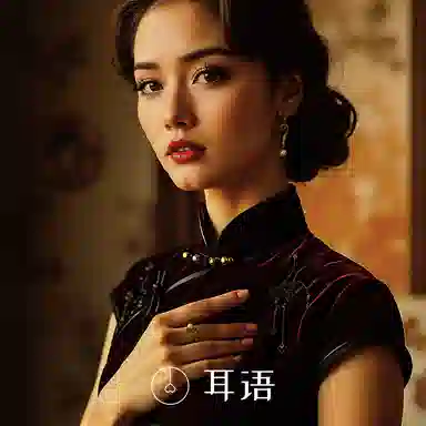 繁花系列 耳语 复古气质 合金 耳环 女款 金色