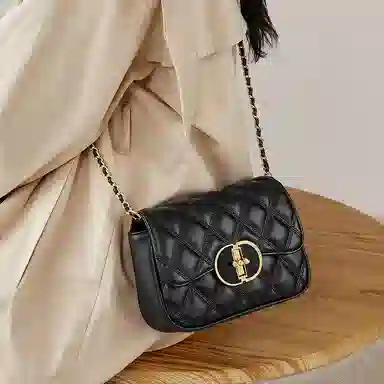 Cinvai&Krose Classic Quilted Bag Black/Ivory