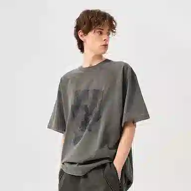 Organic Emotion Vintage Washed Grey Tee