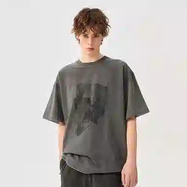 Organic Emotion Vintage Washed Grey Tee