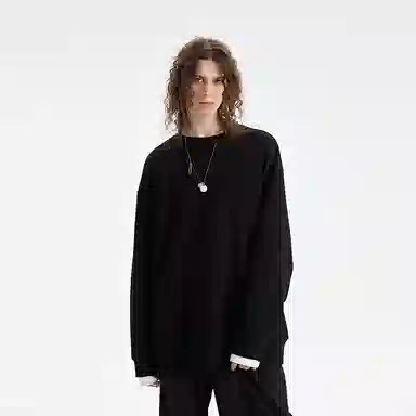 Organic Emotion Double Layer Hollow Sweatshirt