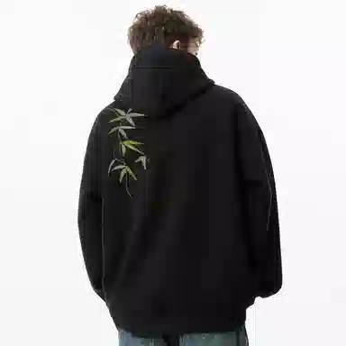 C1RCA Gradient Bamboo Leaf Signature Oversized Long Sleeve Shirt