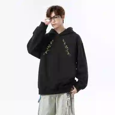 C1RCA Boxy Floral Embroidered Sweatshirt