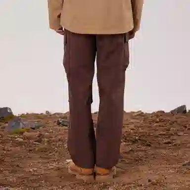 熊猫 山系户外火山岩发热保暖拒水御寒直筒多口袋软壳休闲裤 男款