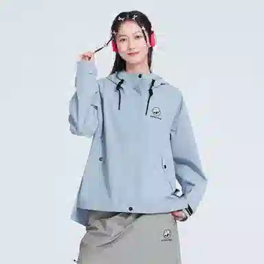 熊猫  硬糖系列 山系户外科技抗暴雨时尚排汗  防水防风透气防泼水耐磨冲锋衣 女款