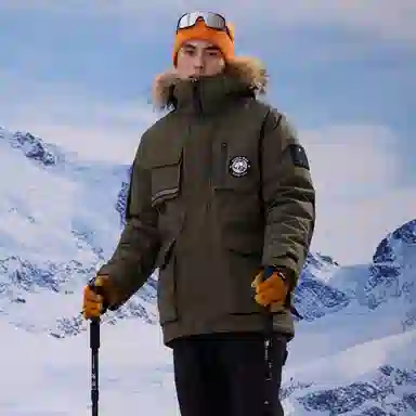 熊猫 山系户外舒适保暖工装羽绒服 男女同款