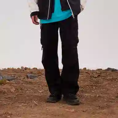 熊猫 山系户外火山岩发热保暖拒水御寒直筒多口袋软壳休闲裤 男款