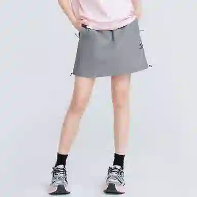 熊猫 自在玩系列 山系户外速干防晒工装风纯色百搭休闲短裙 女款