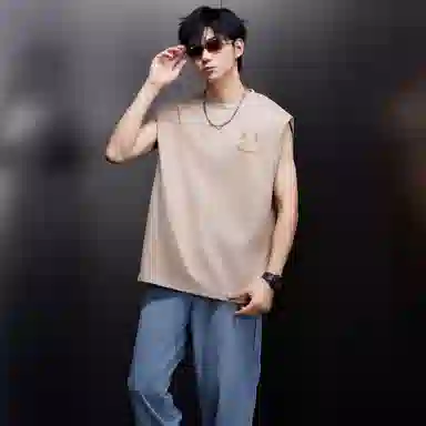 LA'T.WEEKEND Devil Smile Sleeveless Vest