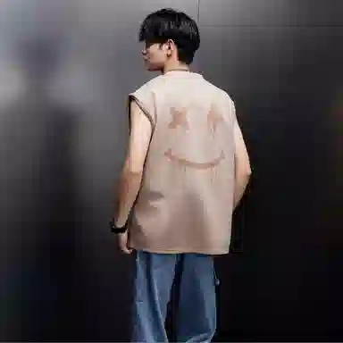 LA'T.WEEKEND Devil Smile Sleeveless Vest