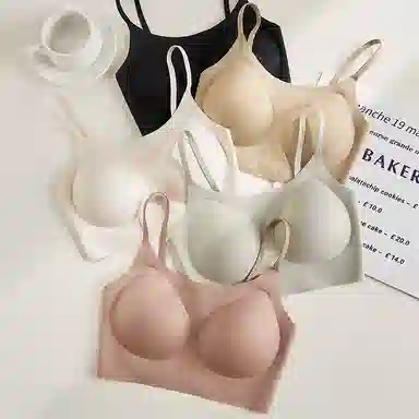 二三二三 透气吸汗聚拢有型防下垂亲肤柔软抑菌舒适侧收副乳无痕舒适不勒简约时尚百搭文胸 女款