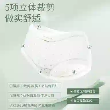 二三二三 隐形无痕透气不闷汗亲肤柔软舒适防夹臀简约三角内裤 女款