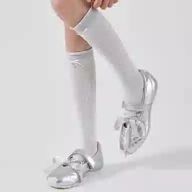 二三二三 简约舒适亲肤百搭抑菌防臭抗起球小腿袜吸汗透气防滑中筒袜 女款