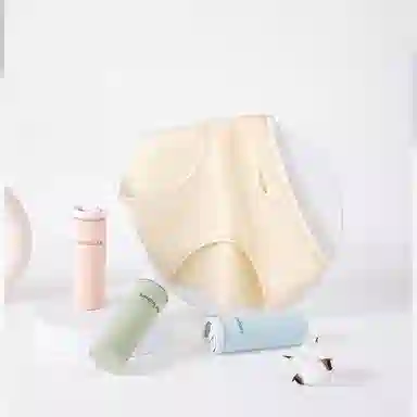 二三二三 撞色字母设计不夹臀不卡档中腰舒适不勒三角裤抑菌无痕透气亲肤简约时尚百搭潮流日常通勤少女内裤 女款 组合装