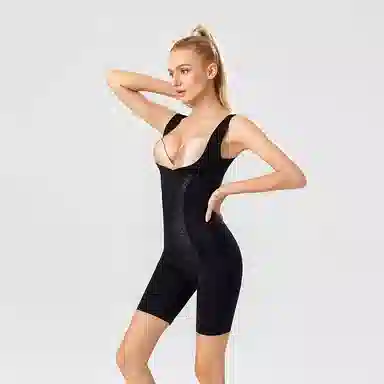 二三二三 塑身收腹束腰托胸收小肚子产后塑形美体后脱无痕塑身简约提臀舒适抑菌连体衣 女款 礼盒装