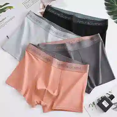 二三二三 舒适透气吸汗抗菌抑菌平角简约内裤 男款 组合装