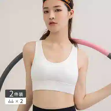 二三二三 高强度防震运动聚拢塑形透气美背舒适亲肤柔软轻盈自带胸垫外穿内搭背心瑜伽普拉提健走休闲跑步健身文胸 女款