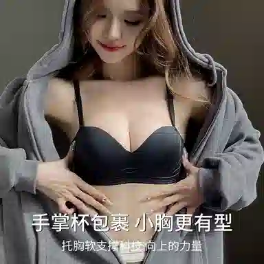 二三二三 聚拢提拉上托亲肤软支撑纯色简约文胸 女款