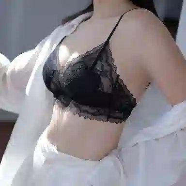 二三二三 聚拢提拉上托不空杯亲肤舒适内衣侧收副乳无钢圈可调节肩带软支撑胸罩简约时尚百搭法式蕾丝慵懒浪漫性感纯欲文胸 女款