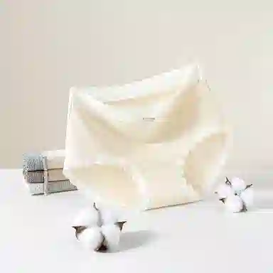 二三二三 时尚简约透气无痕裸感不卡档不夹臀柔软舒适不勒高腰高弹包臀三角裤日常穿着亲肤法式撞色蕾丝性感纯欲内裤 女款 组合装