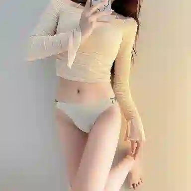 二三二三 无痕纯欲高开叉瑜伽健身不夹臀内裤 女款 组合装