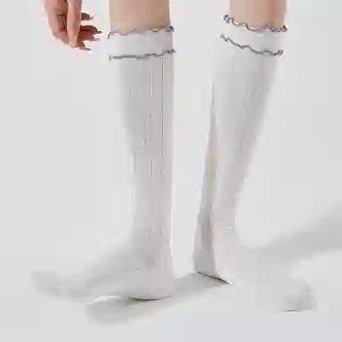 二三二三 简约舒适百搭抑菌防臭小腿袜抗起球吸汗透气亲肤中筒袜 女款