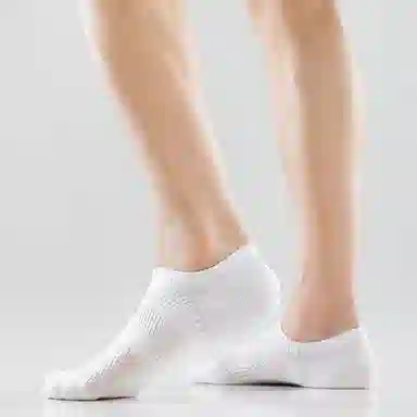 二三二三 纯色柔软条纹薄款船袜跑步健身抗菌防臭高弹不勒脚防滑运动袜简约日常通勤百搭袜组合装短袜 男款