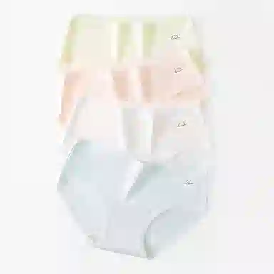 二三二三 裸感亲肤抑菌防夹臀舒适短裤高弹无痕透气三角裤优雅时尚简约内裤 女款 组合装