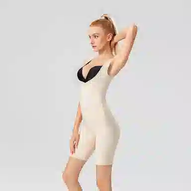 二三二三 塑身收腹束腰托胸收小肚子产后塑形美体后脱无痕塑身简约提臀舒适抑菌连体衣 女款 礼盒装