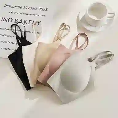 二三二三 透气吸汗聚拢有型防下垂亲肤柔软抑菌舒适侧收副乳无痕舒适不勒简约时尚百搭文胸 女款