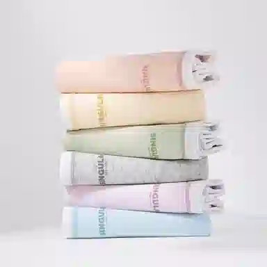 二三二三 撞色字母设计不夹臀不卡档中腰舒适不勒三角裤抑菌无痕透气亲肤简约时尚百搭潮流日常通勤少女内裤 女款 组合装