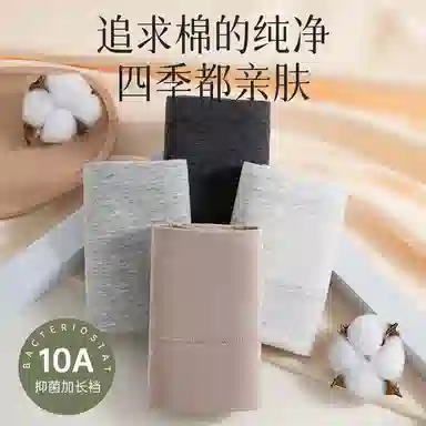 二三二三 纯色简约抑菌弹力三角防夹臀设计高腰加宽柔软亲肤内裤无痕高级舒适百搭时尚潮流日常通勤短裤 女款