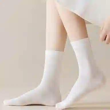 二三二三 吸湿排汗透气显瘦百搭精致可爱中筒袜 女款 组合装