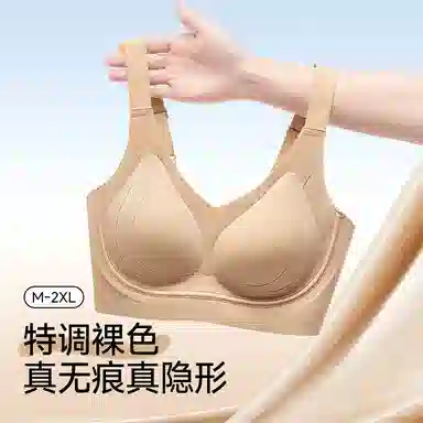 二三二三 无痕聚拢提拉上托不空杯亲肤舒适侧收副乳无钢圈文胸 女款