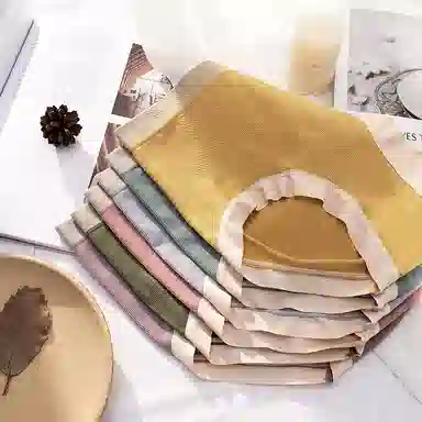 二三二三 透气吸汗防夹臀不卡档亲肤柔软抑菌舒适中腰高弹三角裤撞色甜美纯欲少女内裤 女款 组合装