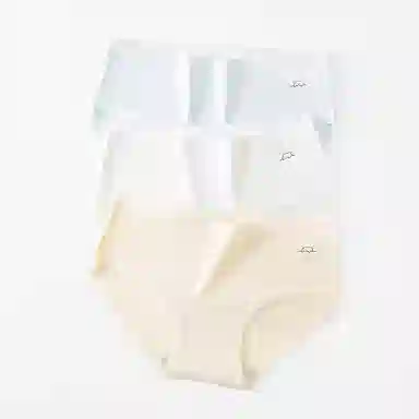 二三二三 裸感亲肤抑菌防夹臀舒适短裤高弹无痕透气三角裤优雅时尚简约内裤 女款 组合装