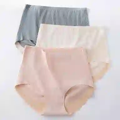 二三二三 无痕高腰收腹强力收小肚子抗菌包臀提臀薄款内裤 女款 组合装