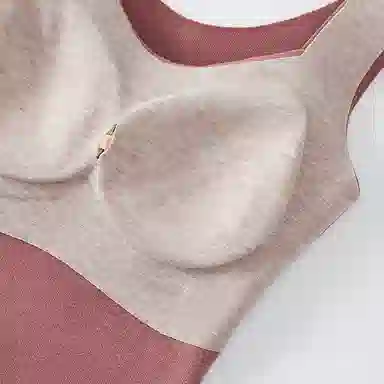 二三二三  休闲隐形无痕舒适秋衣亲肤柔软无袖贴身内搭内衣带胸垫免穿文胸打底衫日常简约百搭保暖上装 女款