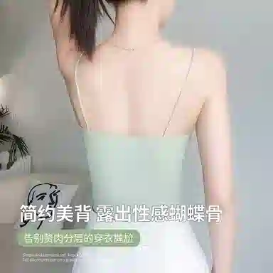 二三二三 拼接舒适无痕透气免穿文胸内搭无钢圈聚拢上托带胸垫美背吊带 女款 礼盒装