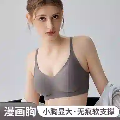二三二三 小胸聚拢提拉无痕裸感大胸显小亲肤收副乳防下垂塑型美背矫正调整型文胸 女款