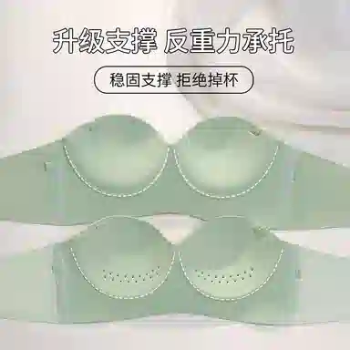 二三二三 无痕抹胸聚拢裹胸防滑拢收副乳防下垂无钢圈纯色舒适文胸 女款 礼盒装