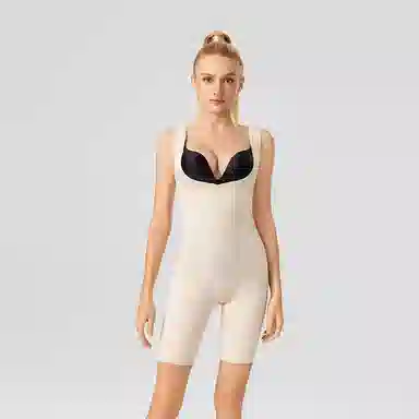 二三二三 塑身收腹束腰托胸收小肚子产后塑形美体后脱无痕塑身简约提臀舒适抑菌连体衣 女款 礼盒装