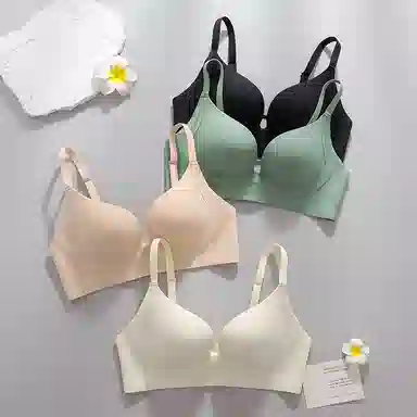 二三二三 聚拢提拉上托不空杯亲肤舒适侧收副乳无钢圈软支撑纯色时尚百搭穿搭性感纯欲文胸 女款