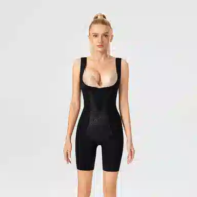 二三二三 塑身收腹束腰托胸收小肚子产后塑形美体后脱无痕塑身简约提臀舒适抑菌连体衣 女款 礼盒装